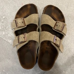 Birkenstock Arizona Suede Leather Sandals